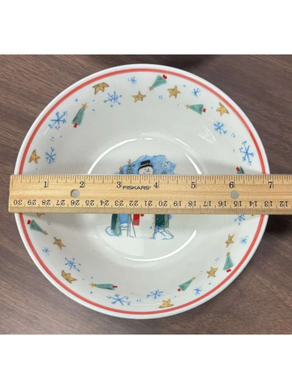 Enchanted Forest Snowman Bowls Set of 4 Christmas Holiday Winter